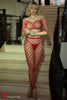 Loose Ends Two-Piece Fishnet Set with Thong