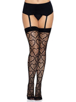 Heart Net Thigh Highs