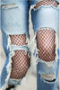 Shine Bright Scattered RhineStones Fishnets